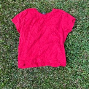 Red croptop